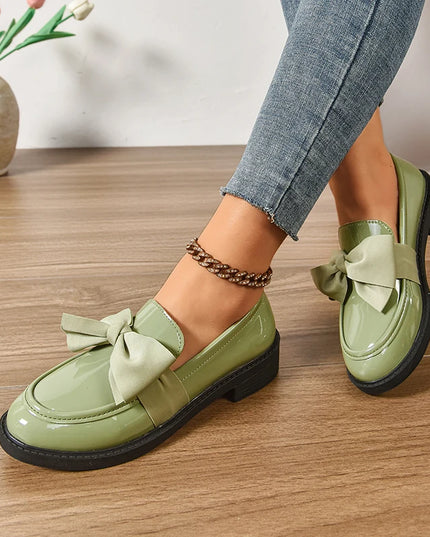 Bow Tie Loafers for Women - Stylish Daily Wear Shoes