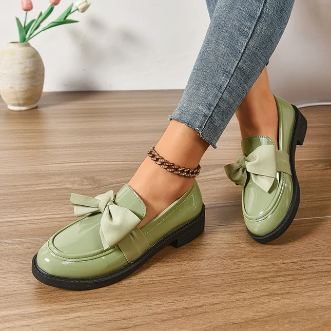 Bow Tie Loafers for Women - Stylish Daily Wear Shoes