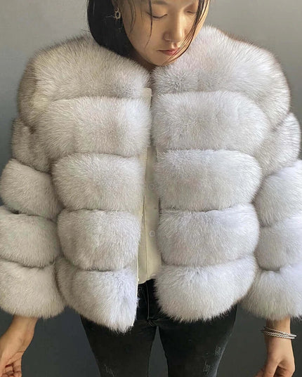 Winter Women's Cold Coat Top Fox Jackets For Women clothing Natural Real fox Fur Jacket Coats For Women Fur Jacket In Promotion