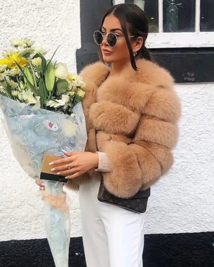 Winter Women's Cold Coat Top Fox Jackets For Women clothing Natural Real fox Fur Jacket Coats For Women Fur Jacket In Promotion