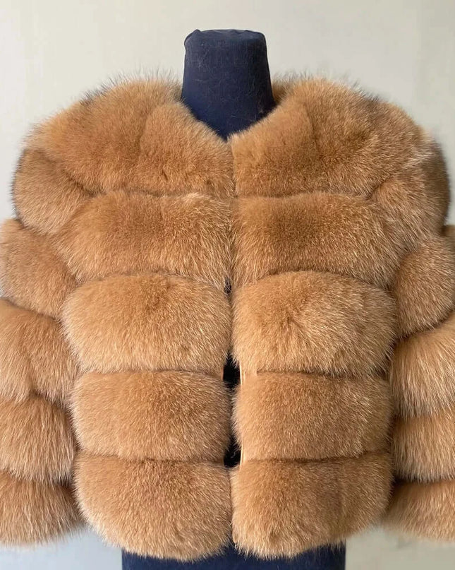 Winter Women's Cold Coat Top Fox Jackets For Women clothing Natural Real fox Fur Jacket Coats For Women Fur Jacket In Promotion