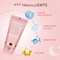 Key ingredients for Collagen Night Wrapping Mask: Sodium Hyaluronate, Hydrolyzed Collage, Ceramide NP, and Glycerin.