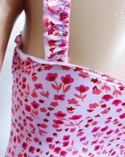 Floral Suspender Split Mini Dress 2024 Summer New Slim Sleeveless Patry Beach Style Spaghetti Strap Dress Women Clothes