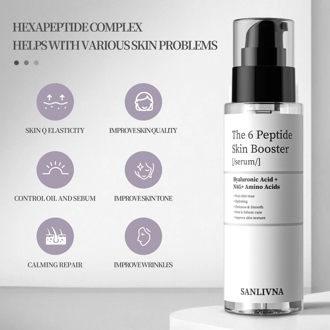 6-Peptide Essence Skincare Set