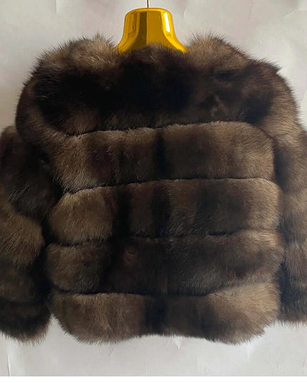 Winter Women's Cold Coat Top Fox Jackets For Women clothing Natural Real fox Fur Jacket Coats For Women Fur Jacket In Promotion