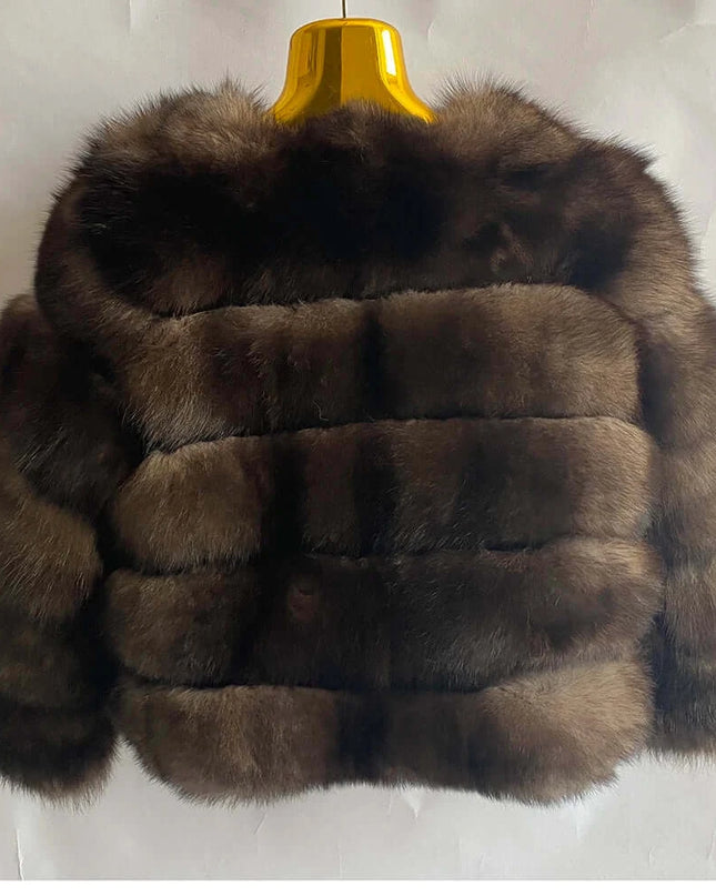 Winter Women's Cold Coat Top Fox Jackets For Women clothing Natural Real fox Fur Jacket Coats For Women Fur Jacket In Promotion