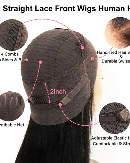 200 Density Lace Frontal Wigs | 30 Inch Highlight Human Hair