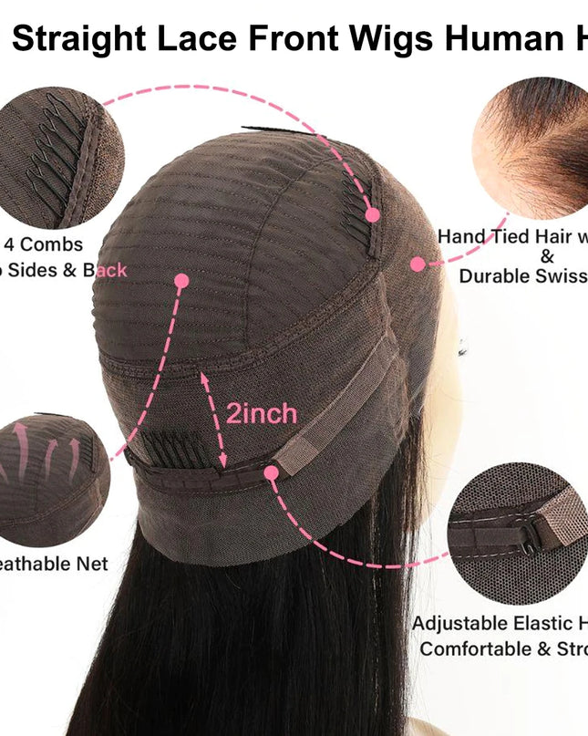 200 Density Lace Frontal Wigs | 30 Inch Highlight Human Hair