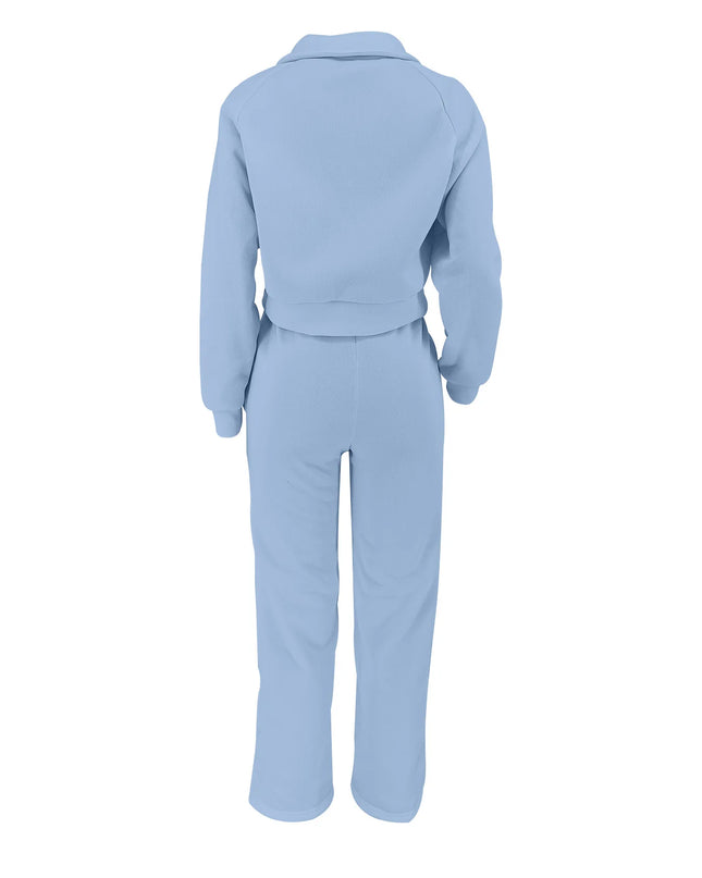 Autumn Winter Thick Warm Two-Piece Leisure Set for Women”