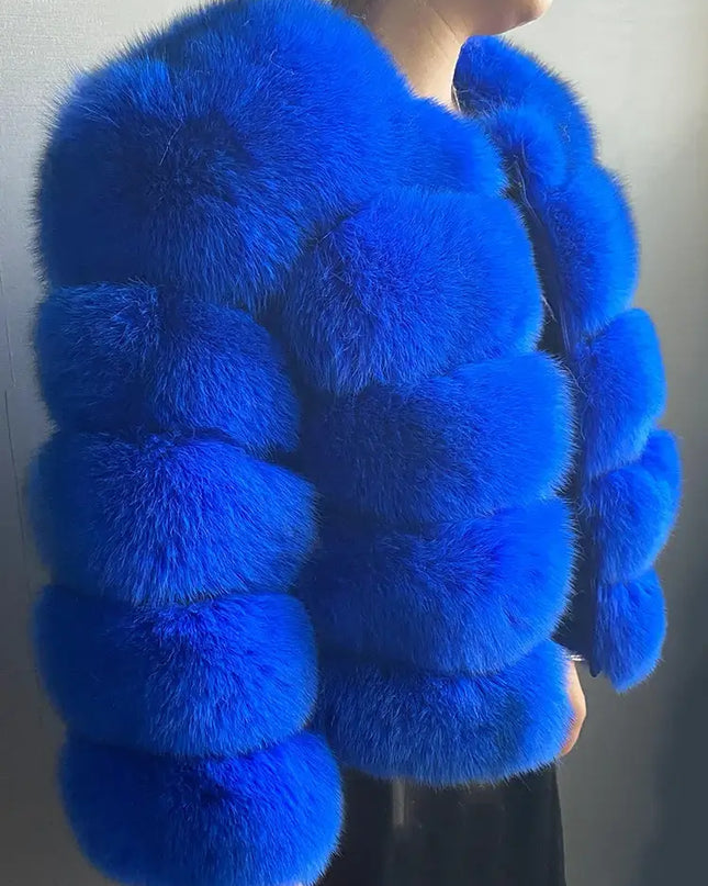 Winter Women's Cold Coat Top Fox Jackets For Women clothing Natural Real fox Fur Jacket Coats For Women Fur Jacket In Promotion