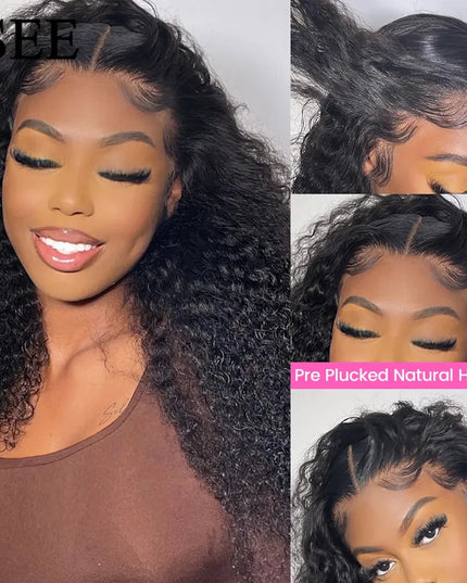 Wear Go Wig ISEE Hair Mongolian Water Wave 7x5 Glueless Preplucked Human Wigs Ready To Go Pre Cut Lace Easy Install HD Lace Wigs