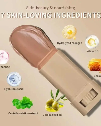Skin Tint Foundation Stick hydrates and nourishes the skin while providing long-lasting,