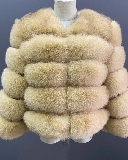 Winter Women's Cold Coat Top Fox Jackets For Women clothing Natural Real fox Fur Jacket Coats For Women Fur Jacket In Promotion