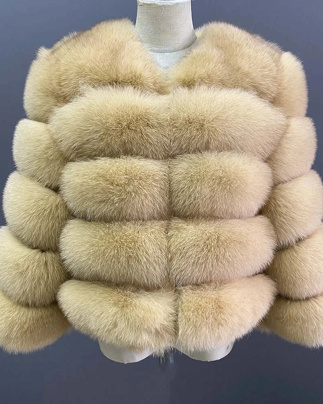 Winter Women's Cold Coat Top Fox Jackets For Women clothing Natural Real fox Fur Jacket Coats For Women Fur Jacket In Promotion