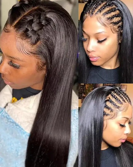 30 Inch HD Lace Frontal Wig 13x6 Bone Straight 250% Density Human Hair – Pre-Plucked Burmese Wig for Black Women