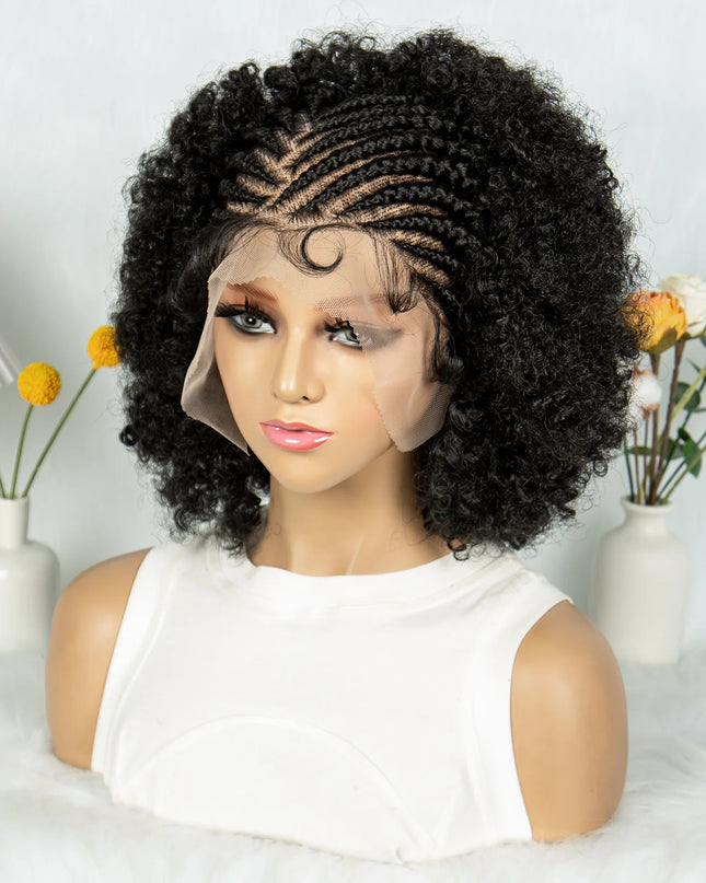 Braided Wig Synthetic Full Lace Wigs Short Lengths for Black Women