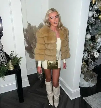 Winter Women's Cold Coat Top Fox Jackets For Women clothing Natural Real fox Fur Jacket Coats For Women Fur Jacket In Promotion