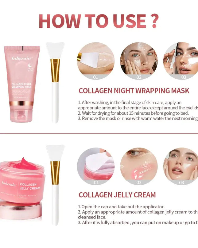 Collagen Jelly Cream – Hydrating & Firming Overnight Peel-Off Mask