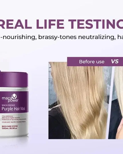 Karseell Purple Hair Mask – 500ml Anti-Yellow Toning Treatment  Blonde