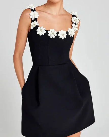 Sleeveless Strap Pocket Casual Dress