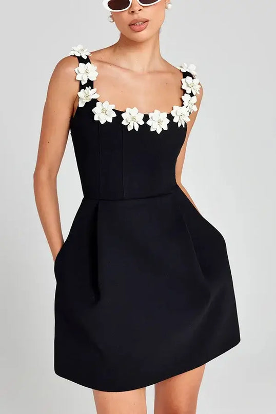 Sleeveless Strap Pocket Casual Dress