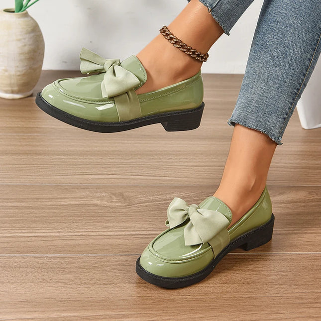 Bow Tie Loafers for Women - Stylish Daily Wear Shoes
