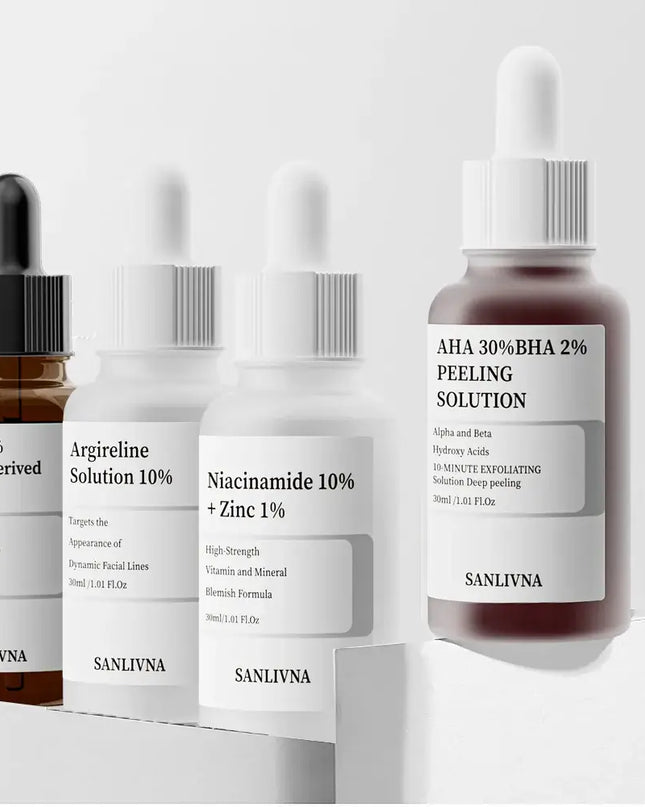 Exfoliating Face Serum – 10% Salicylic Acid, Niacinamide + Zinc, Hexapeptide for Moisturizing & Smoothing