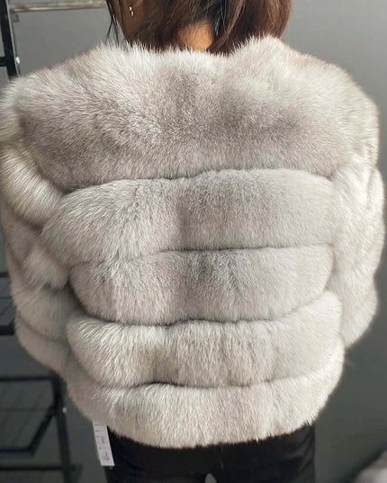 Winter Women's Cold Coat Top Fox Jackets For Women clothing Natural Real fox Fur Jacket Coats For Women Fur Jacket In Promotion