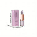 Lipstick with packaging and measurements on a white background