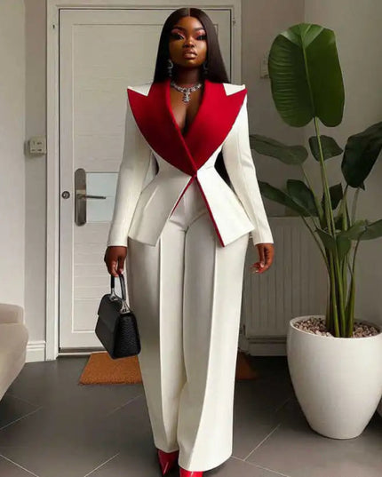 Women Blazer Dress Peaked Lapel Ladies Formal Wear Prom Birthday Party Customized Jacket Outfits 2 Pieces