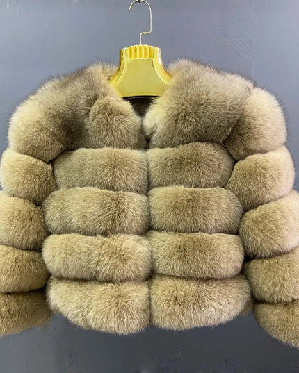 Winter Women's Cold Coat Top Fox Jackets For Women clothing Natural Real fox Fur Jacket Coats For Women Fur Jacket In Promotion