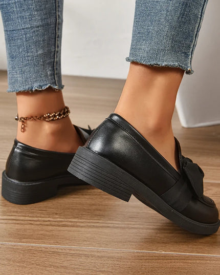Bow Tie Loafers for Women - Stylish Daily Wear Shoes