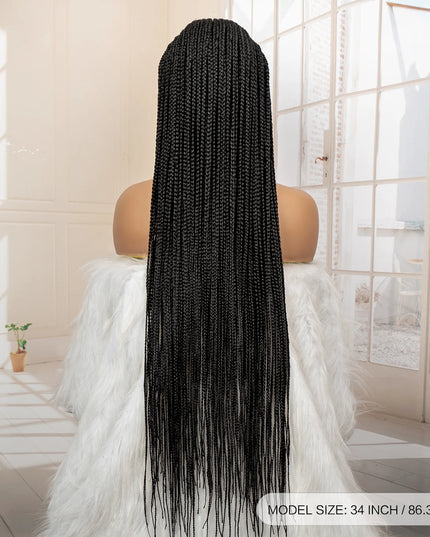 African Braided Hair Wigs Synthetic Full Lace
