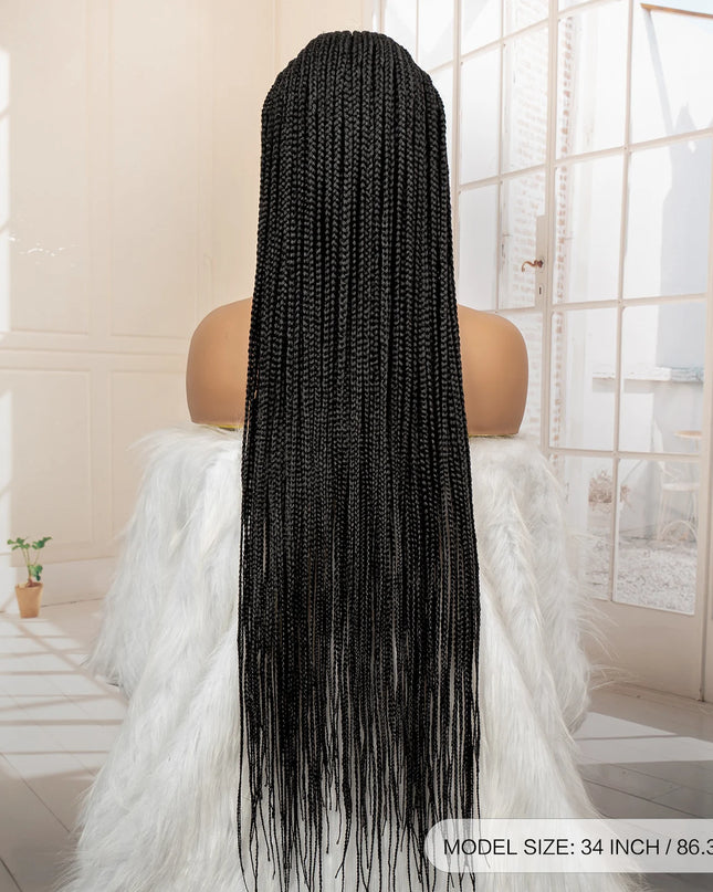 African Braided Hair Wigs Synthetic Full Lace