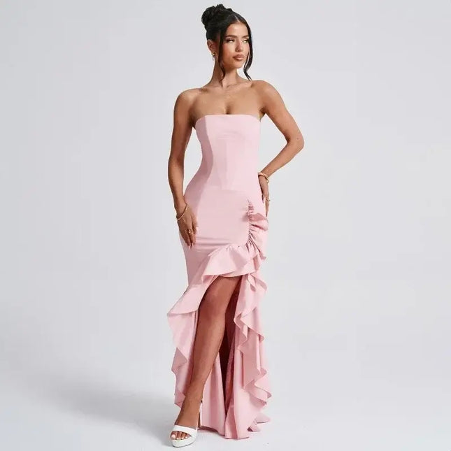 Sexy Strapless Summer Dress - European & American Fashion