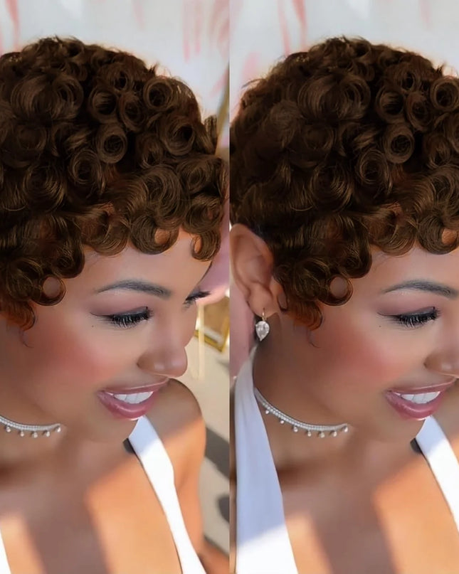 Curly Pixie Cut Wigs for Women - Short & Chic Style