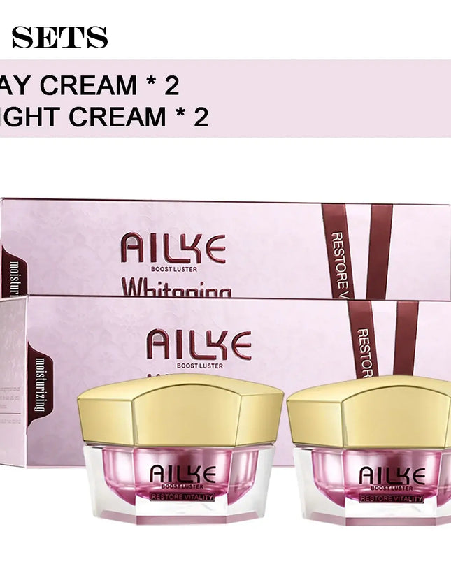 AILKE Brightening Face Cream, Antioxidant, Firming, Improve Skin Luster With Sodium Hyaluronate, Clean Skin Facial Cream