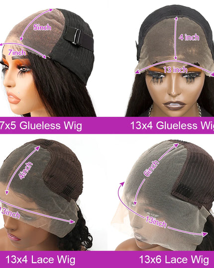Bone Straight Short Bob Wig – 250% Density Glueless Peruvian Human Hair Lace Front Wig