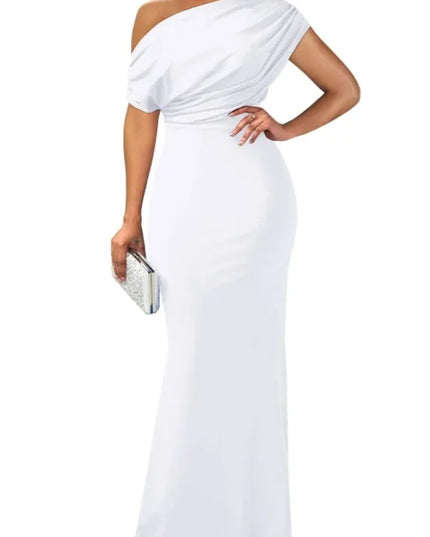 Elegant Sleeveless Off Shoulder Bodycon Long Dress for Evening Party & Prom