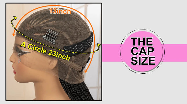 African Braided Hair Wigs Synthetic Full Lace
