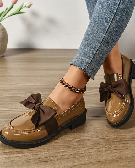 Bow Tie Loafers for Women - Stylish Daily Wear Shoes