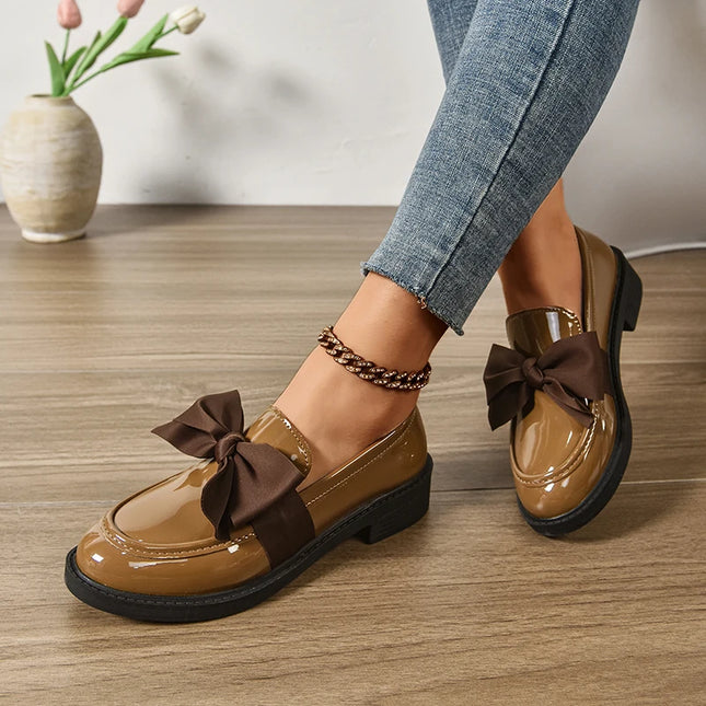 Bow Tie Loafers for Women - Stylish Daily Wear Shoes