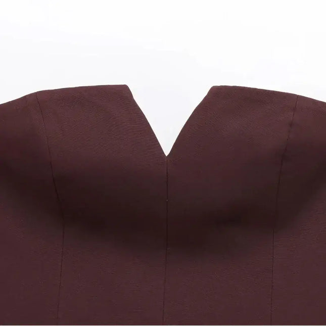 HXAO Tops For Women Strapless Off White Crop Top Woman Summer Corset Tube Tops Sexys Backless Tank Top Sleeveless Solid Tops