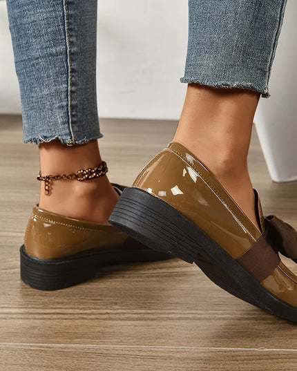 Bow Tie Loafers for Women - Stylish Daily Wear Shoes