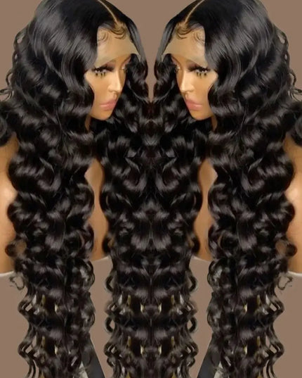 40 Inch Loose Deep Wave HD Lace Front Wig 13x6 Brazilian Curly Human Hair Wig for Women