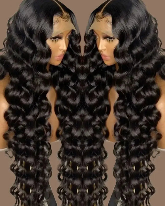 40 Inch Loose Deep Wave HD Lace Front Wig 13x6 Brazilian Curly Human Hair Wig for Women