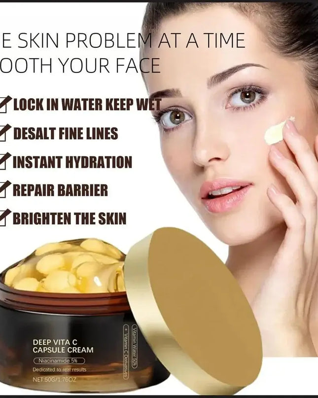 Vitamin C Glow Capsules – Hydrating & Brightening Face Moisturizer