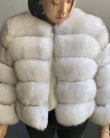 Winter Women's Cold Coat Top Fox Jackets For Women clothing Natural Real fox Fur Jacket Coats For Women Fur Jacket In Promotion