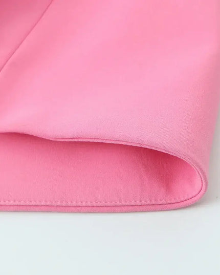 Pink A-Line Mini Dress – Elegant Summer Party Style”