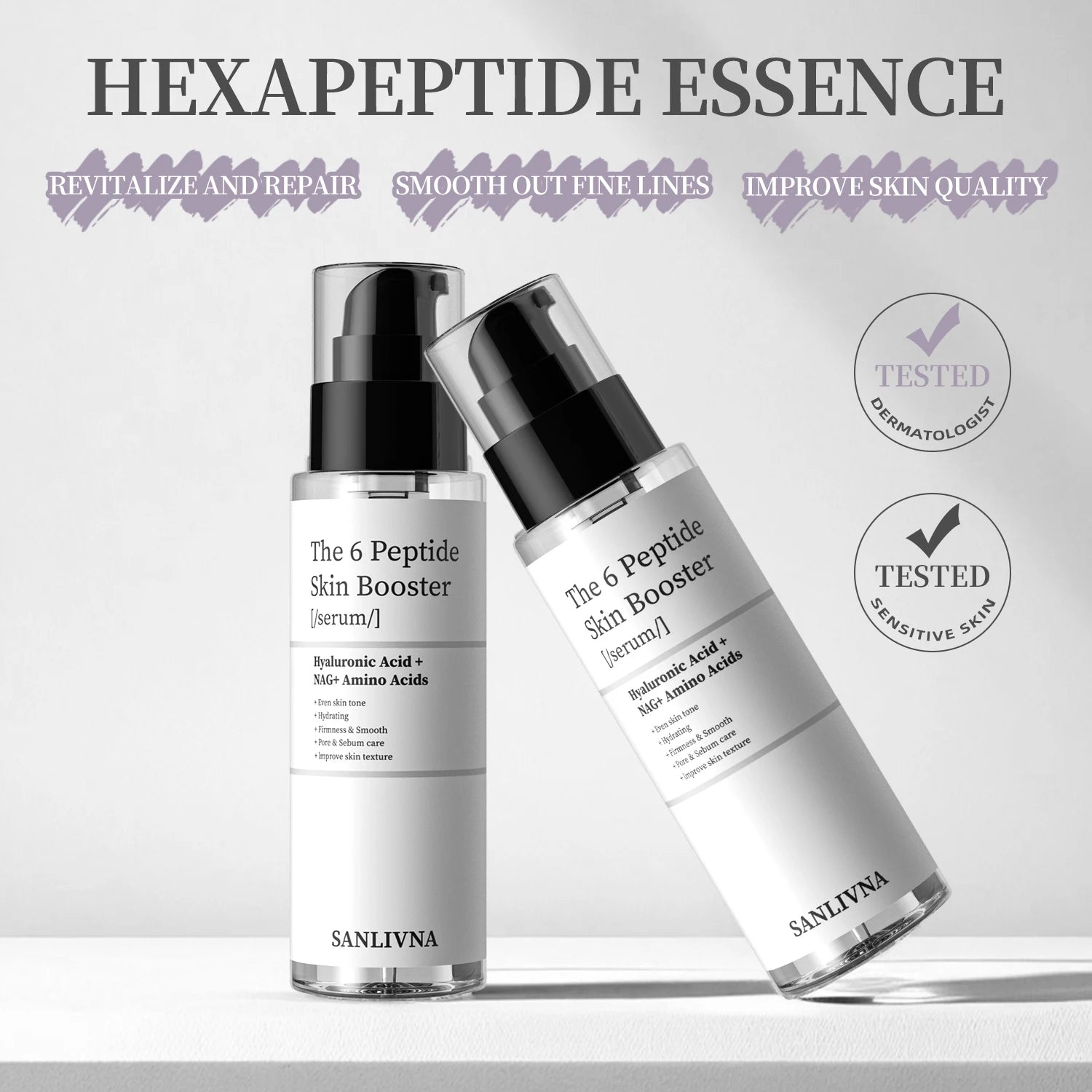 6-Peptide Essence Skincare Set